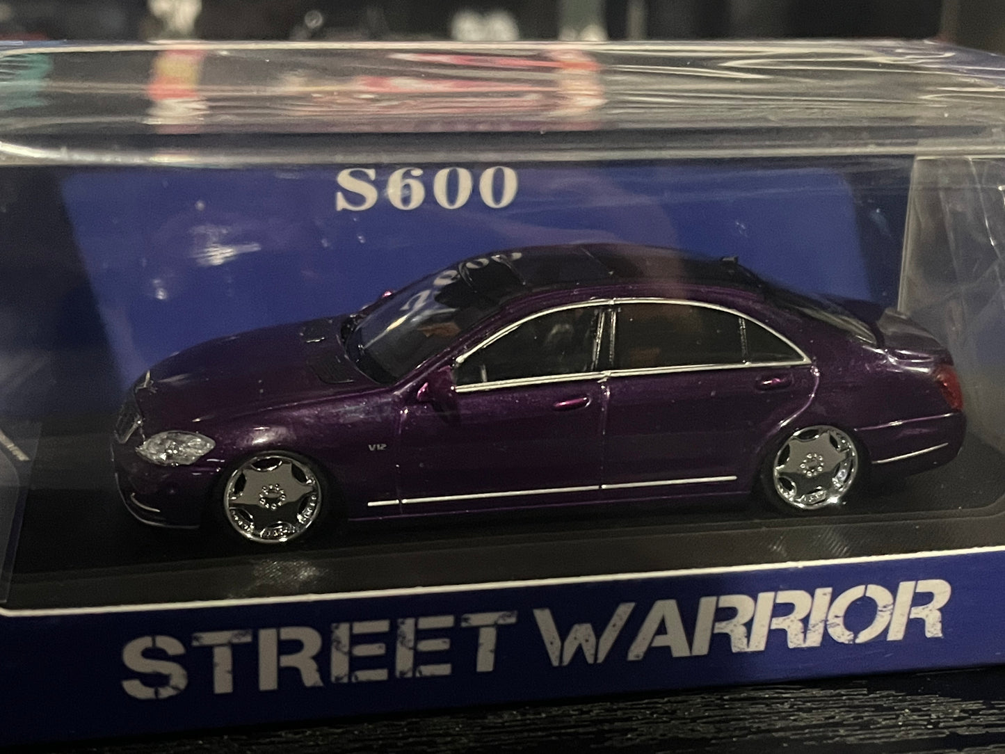 STREET WEAPON SW - 1/64 Mercedes-Benz S-Class S600L W221 diecast model - Purple (