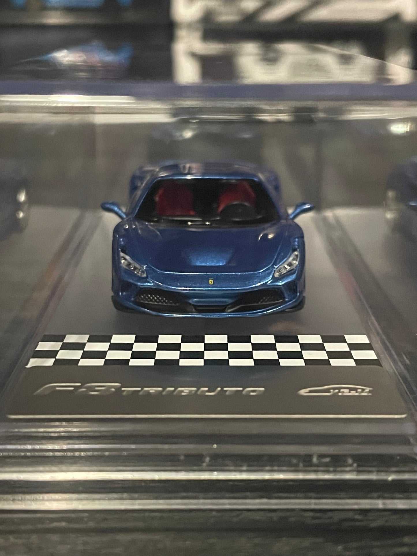 XF Model - 1/64 Ferrari F8 Tributo diecast model - METALLIC BLUE