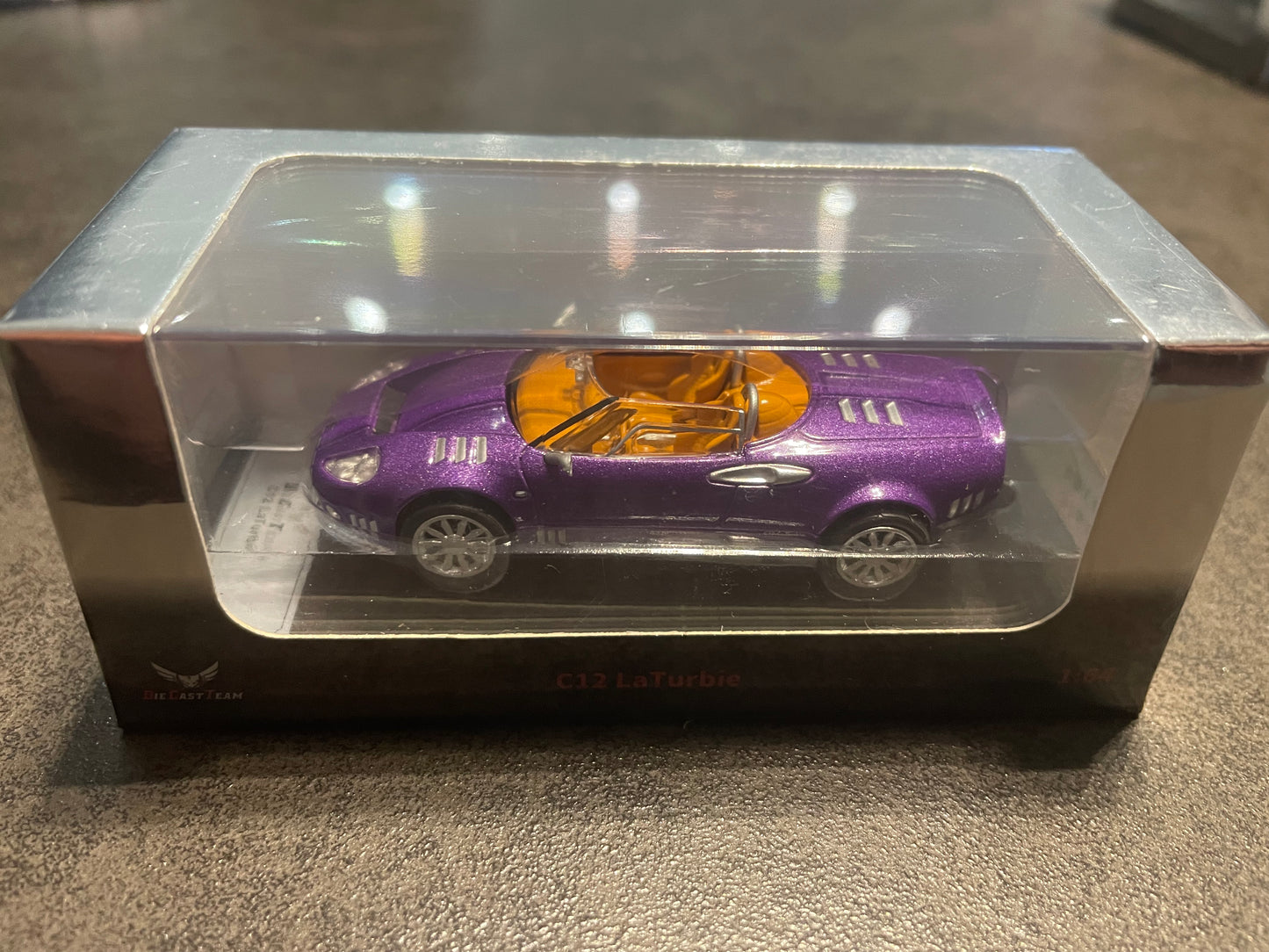 DCT - 1/64 Spyker C12 LaTurbie diecast model - PURPLE