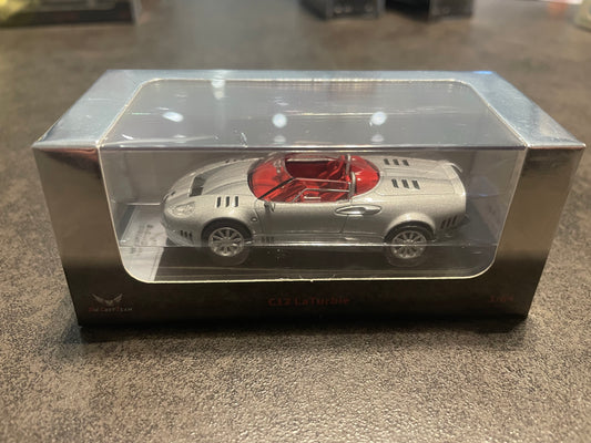 [PRÉCOMMANDE] DCT - Maquette miniature 1/64 Spyker C12 LaTurbie - ARGENT 