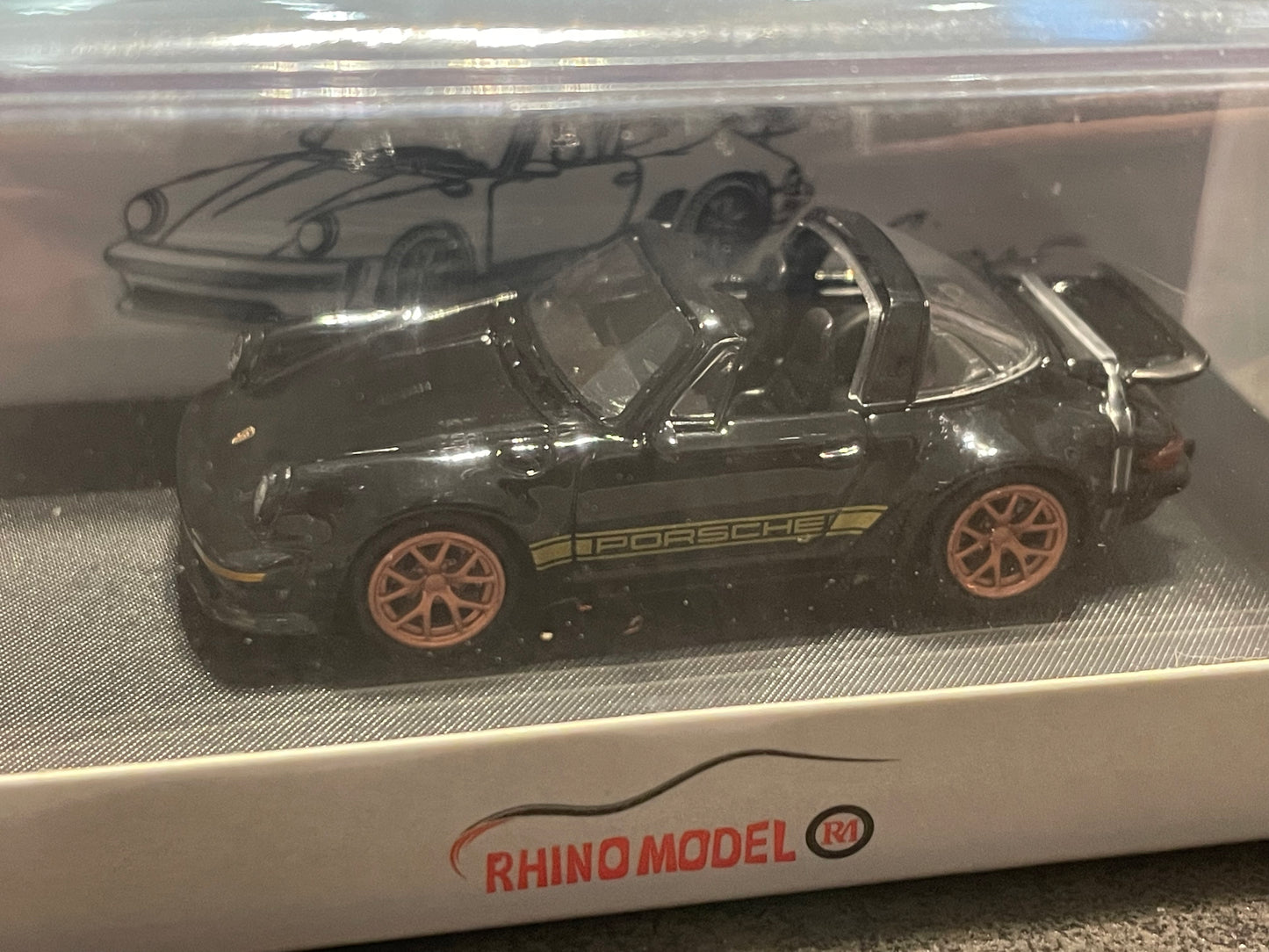 Rhino Model RM - 1/64 PORSCHE Singer Turbo Study 930 open top model - B/black