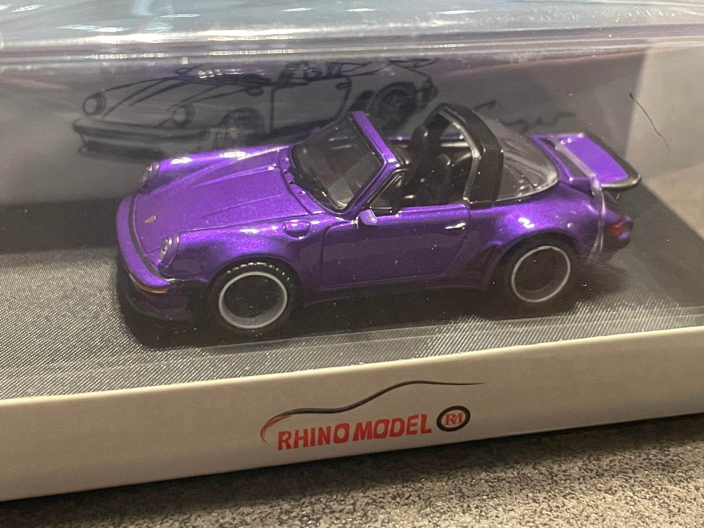 Rhino Model RM - 1/64 PORSCHE Singer Turbo Study 930 open top model - A/purple