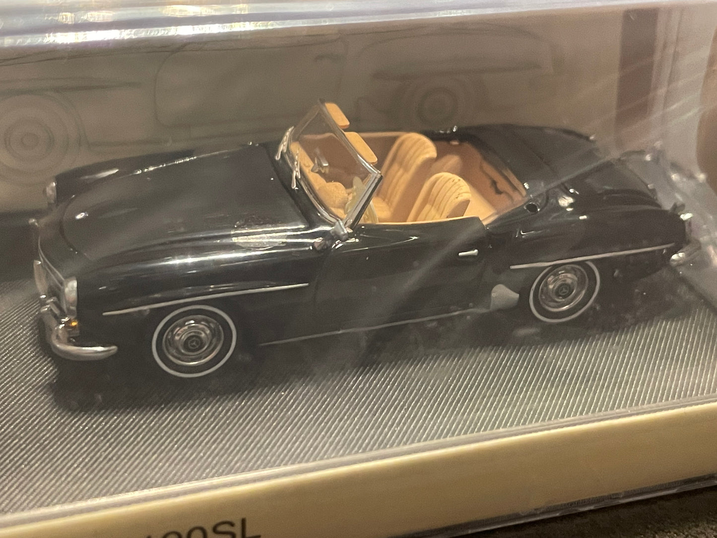 GFCC 1/64 - Mercedes-Benz 190SL diecast model car - Black