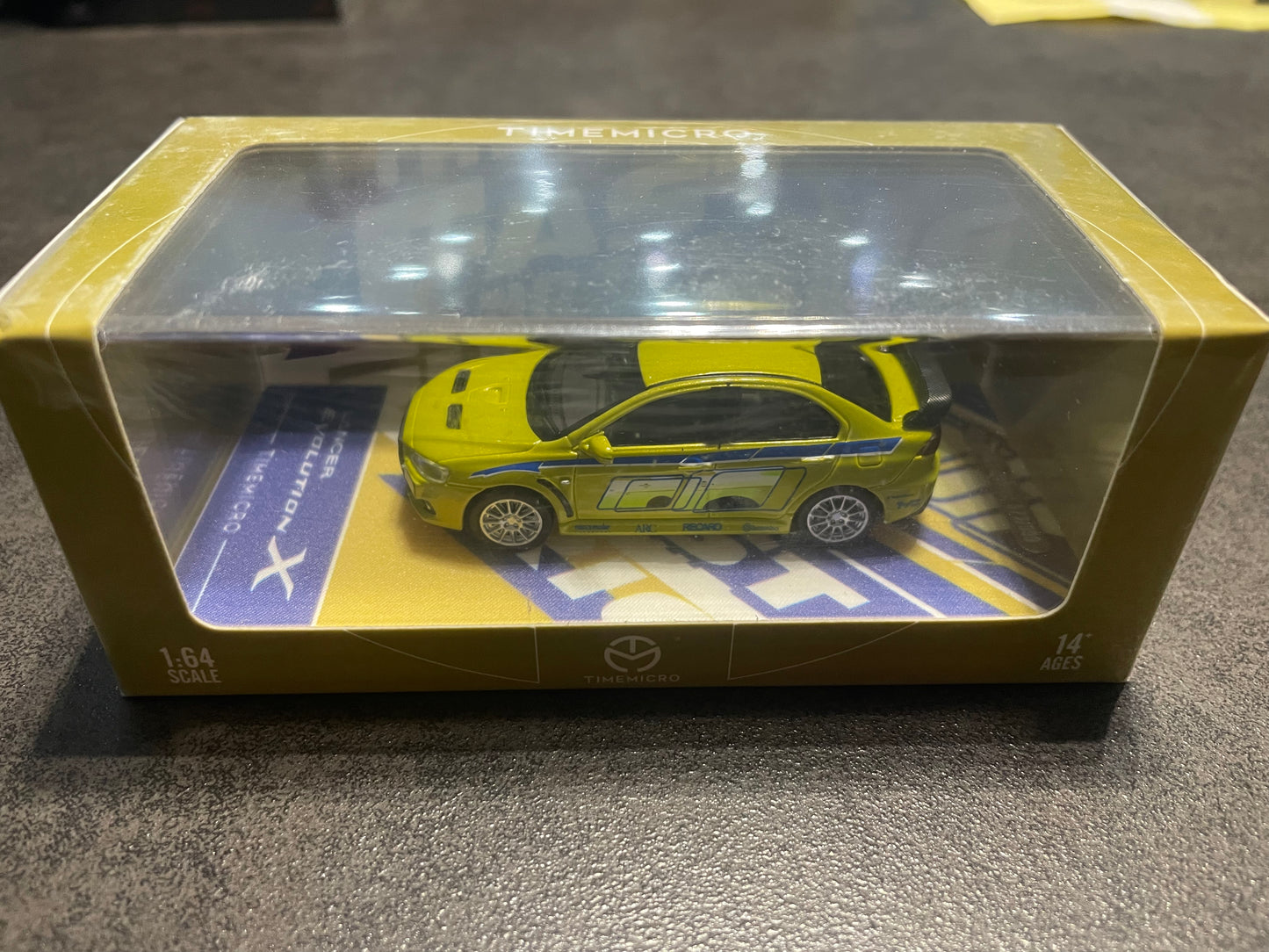 TimeMicro 1/64 - F&F Lancer EVO X diecast model - YELLOW