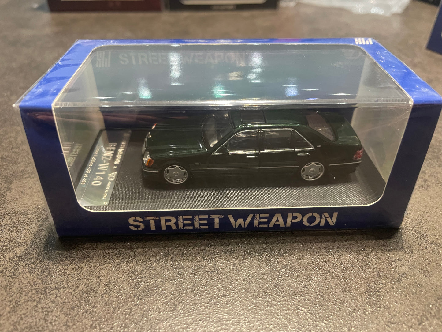 STREET WEAPON SW - 1/64 BMW W140 diecast model - green