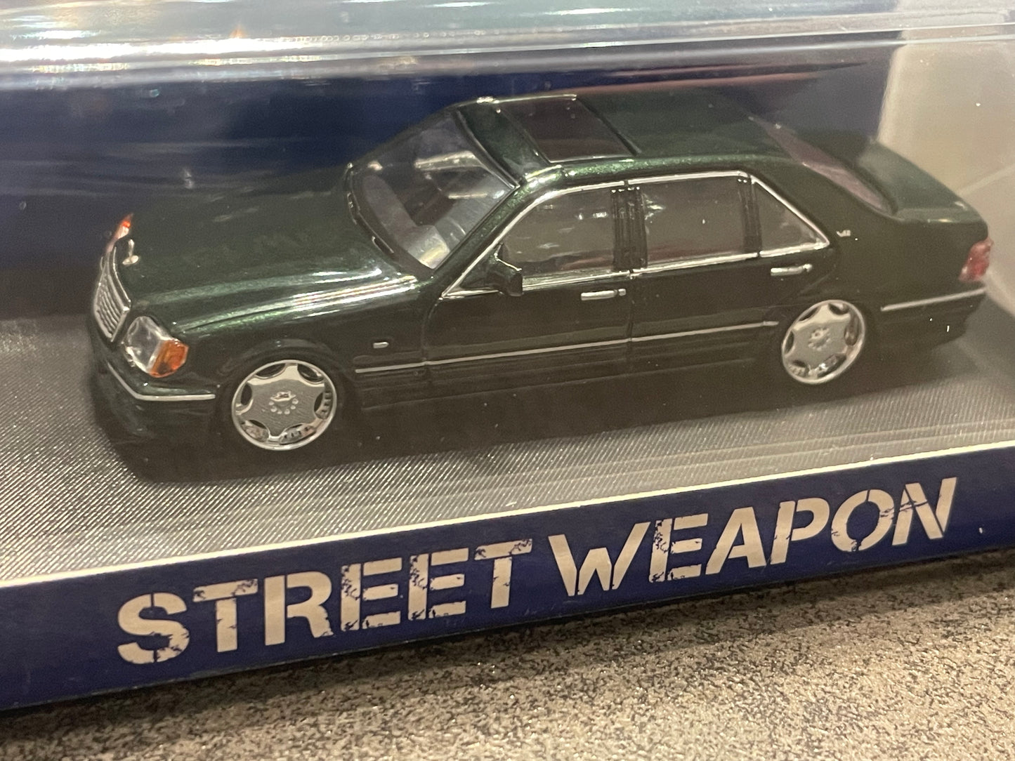 STREET WEAPON SW - 1/64 BMW W140 diecast model - green