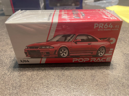 POP RACE - 1/64 GTR NISMO 400R RED - PR64-91