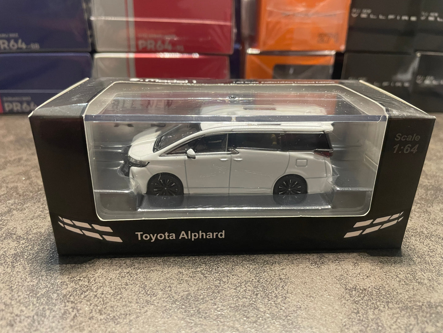 Model 1 - 1/64 Toyota Alphard diecast model car - white RHD