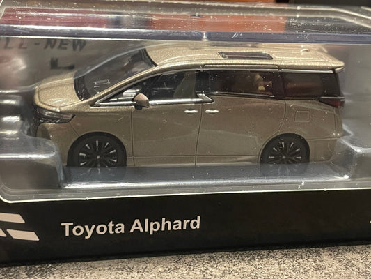 Model 1 - 1/64 Toyota Alphard diecast model car - gold LHD