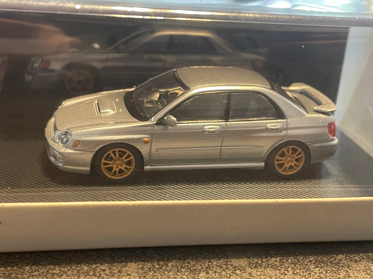 Furuya 1/64 - SUBRARU Impreza WRX STi 7th generations diecast model - GD Sedan version - Silver Grey