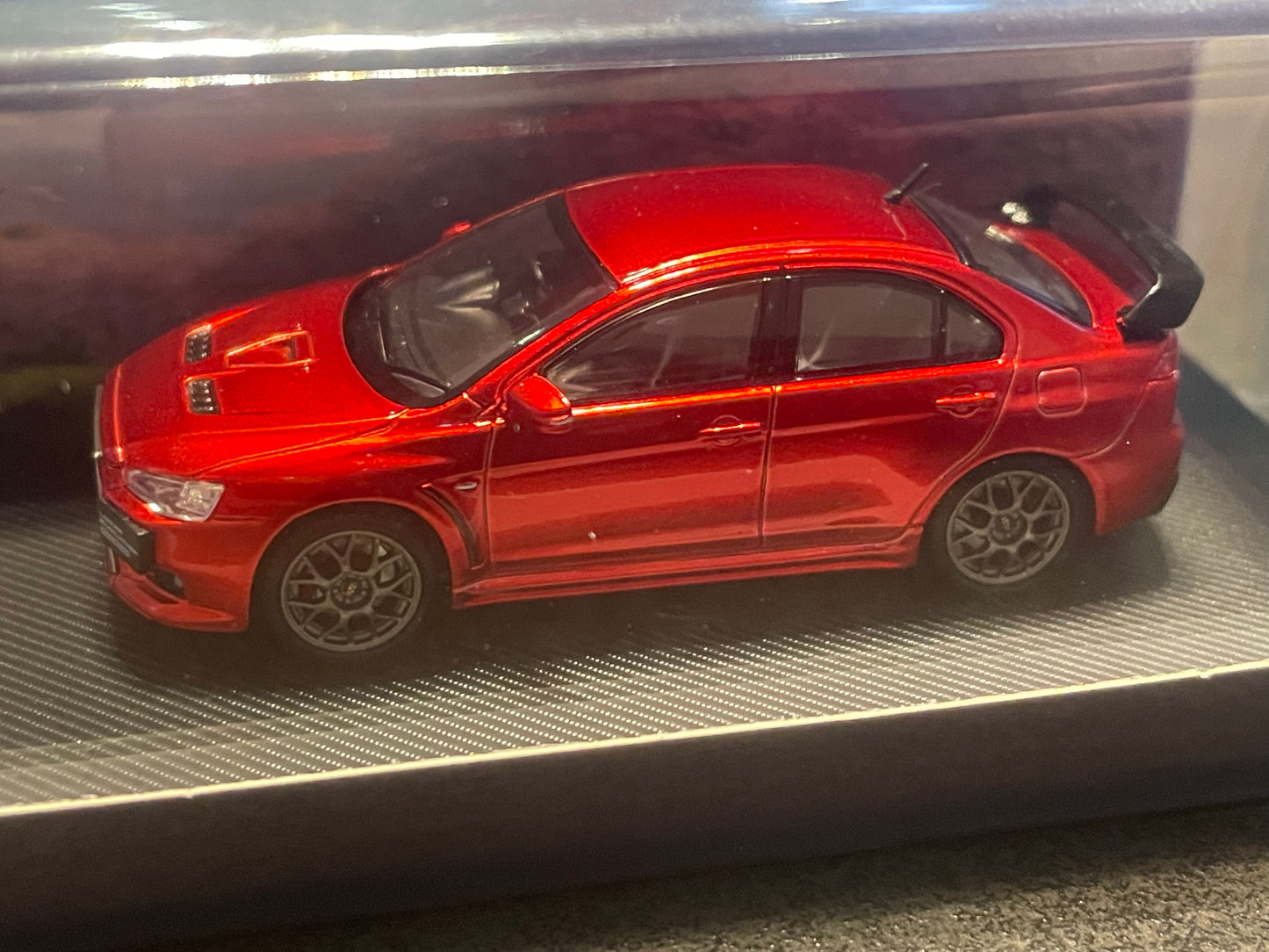 Fuji - 1/64 Lancer Evolution EVO X 10th Generation Final Edition Transparent Red diecast model