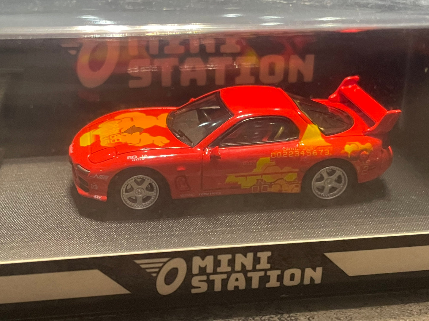 Mini Station - 1/64 RX-7 Orange Fast & Furious diecast model - ordinary