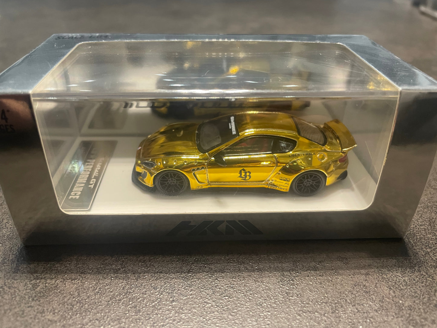 [ PRÉCOMMANDE ] HKM 1/64 - Martha GranTurismo 1ère génération Mk1 Sport version GTS M145 modèle moulé sous pression - Chrome Gold