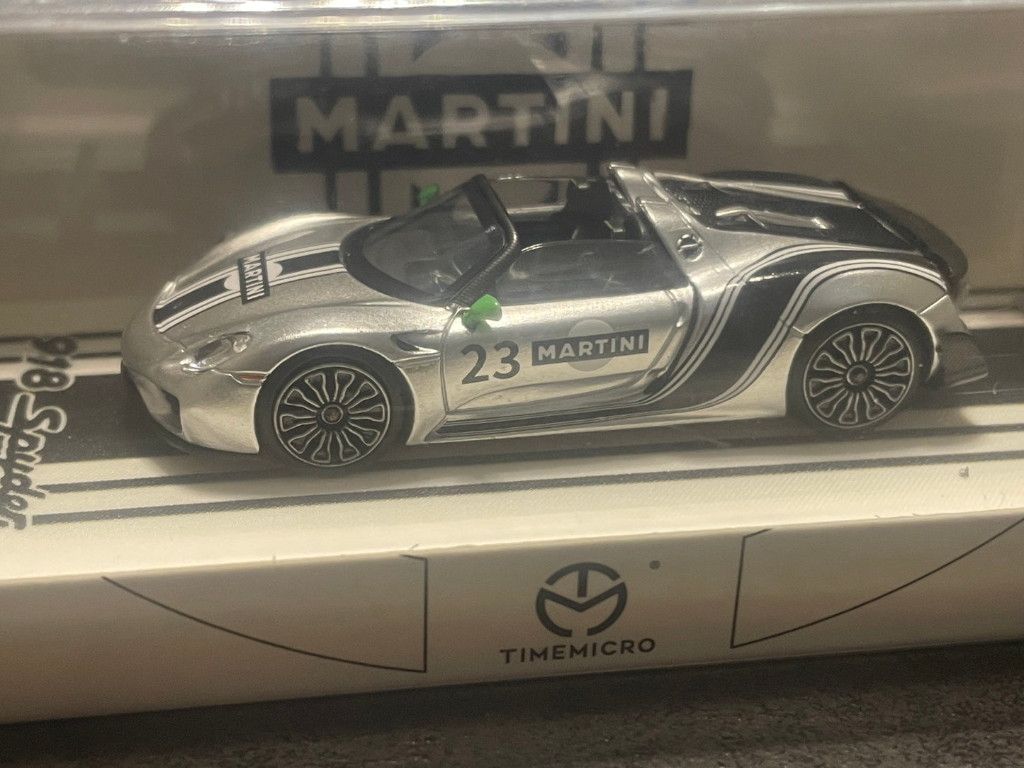 TimeMicro - 1/64 Porsche 918 diecast model - Martini Silver