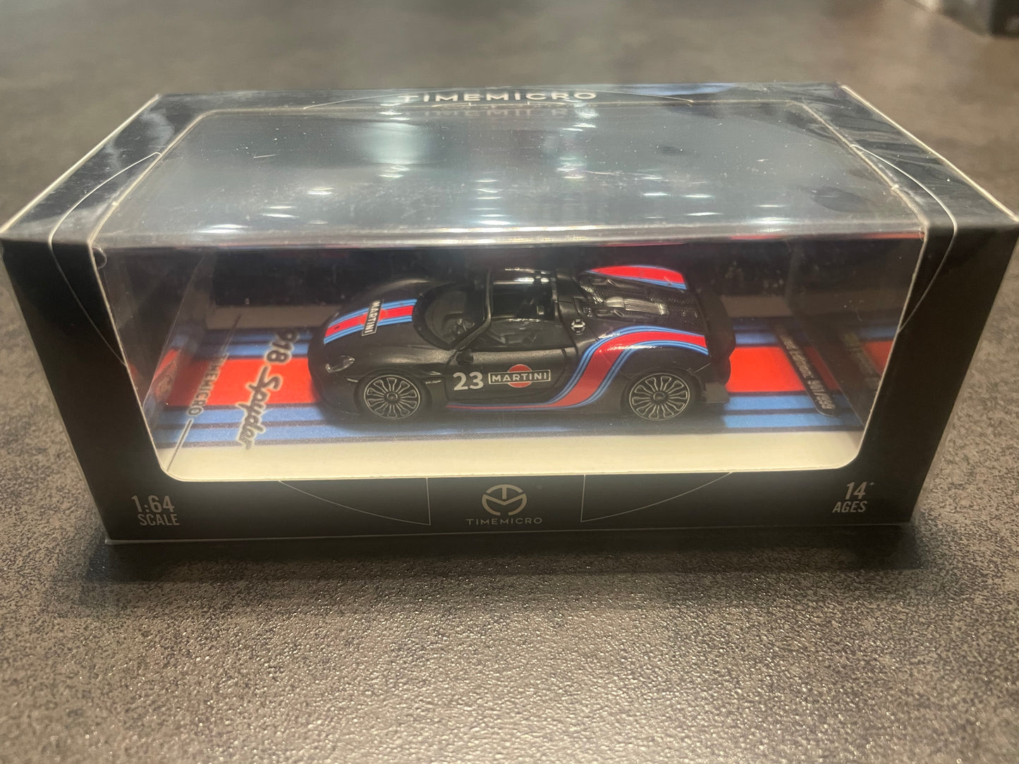 TimeMicro - 1/64 Porsche 918 diecast model - Martini Black