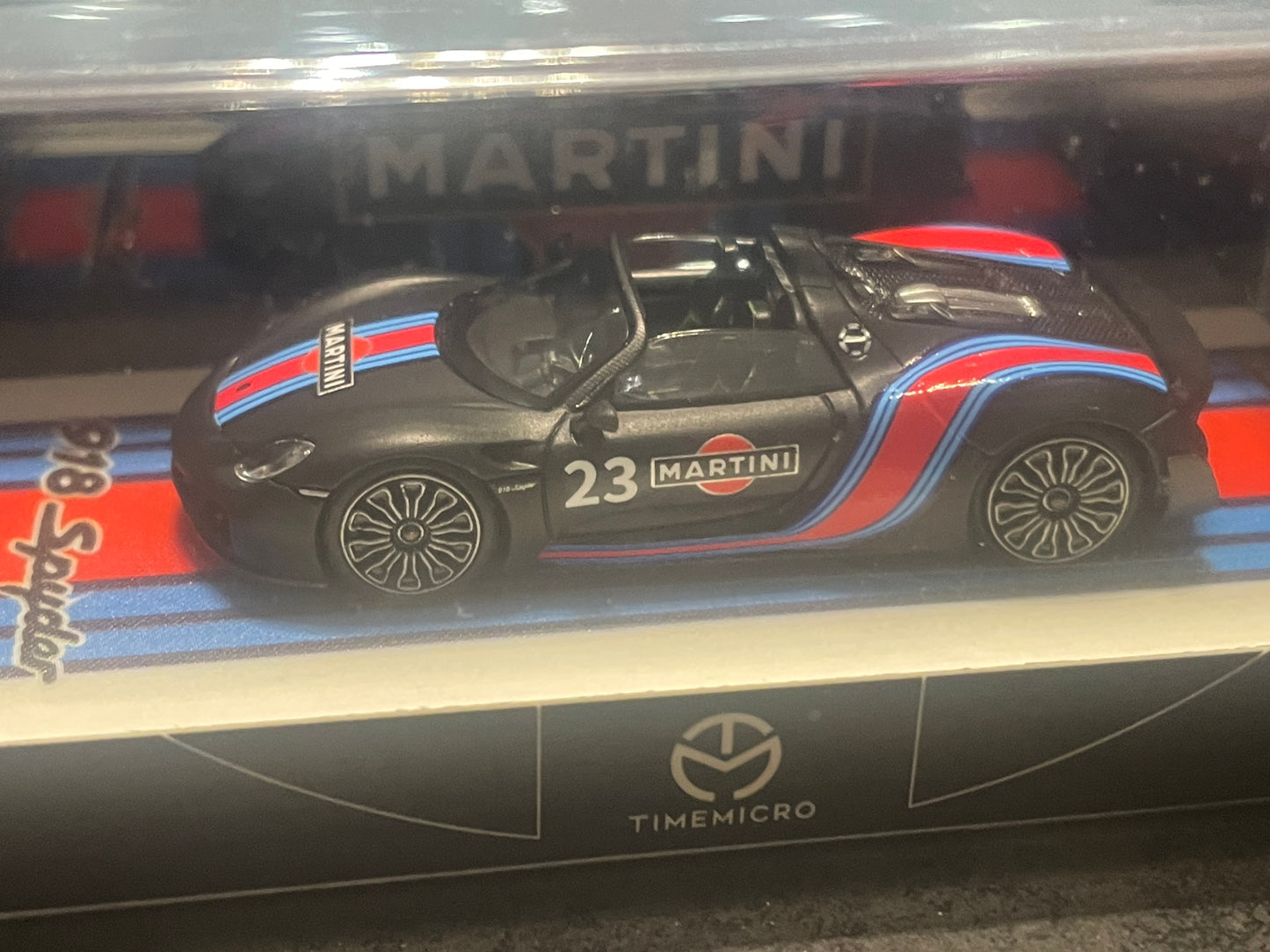 TimeMicro - 1/64 Porsche 918 diecast model - Martini Black