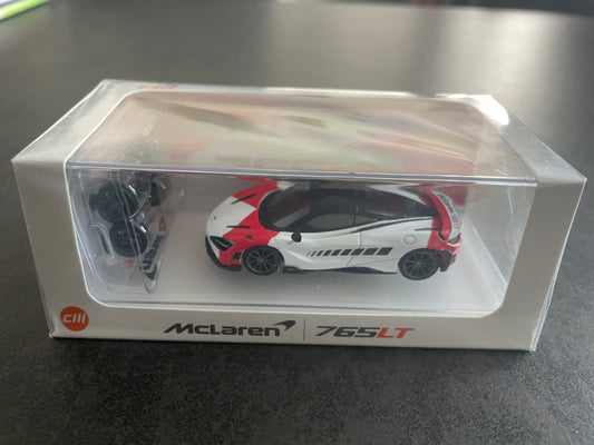 CM MODEL - 1/64 Mclaren 765LT DIECAST SCALE MODEL CAR - Red white