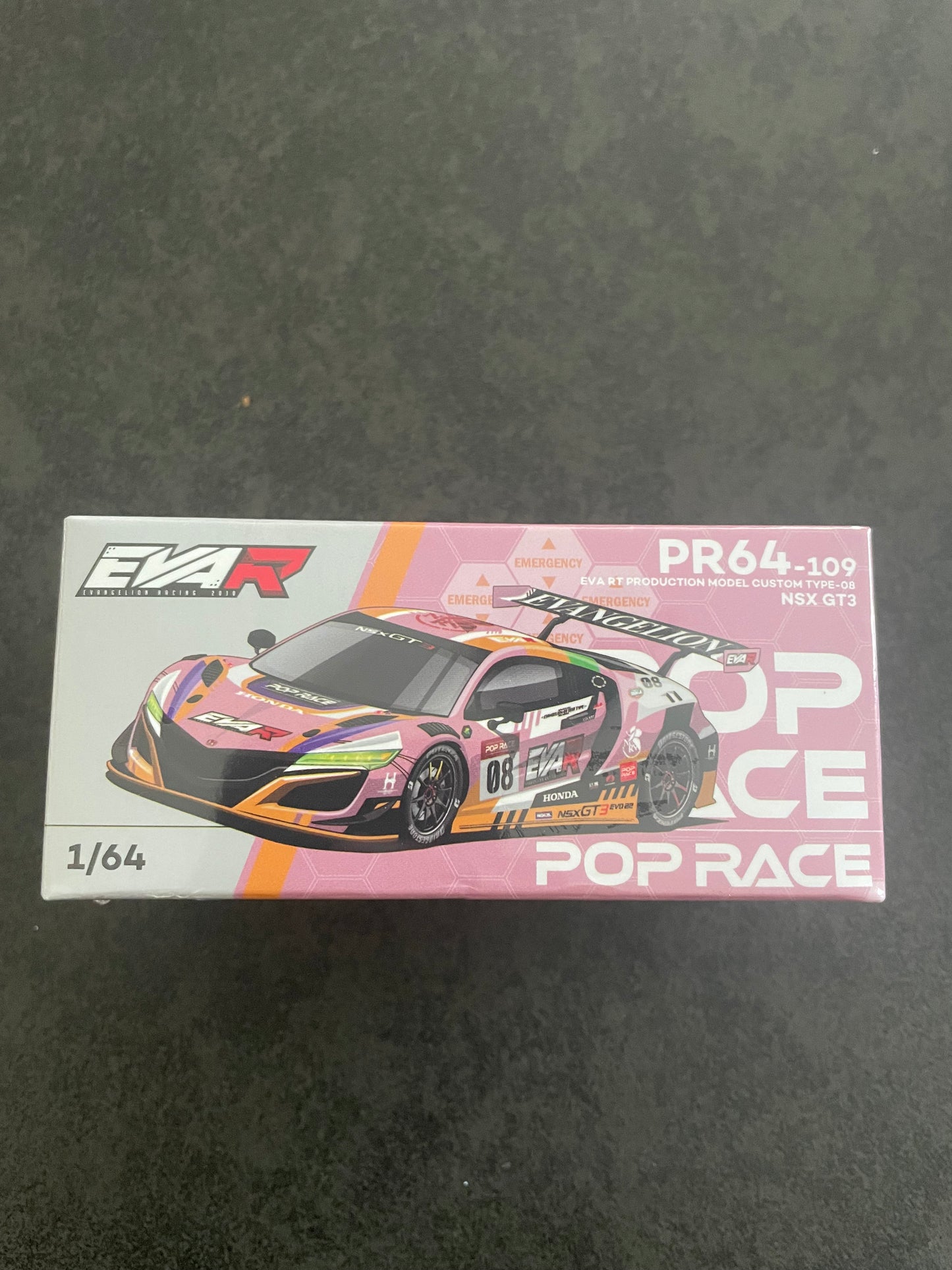 POP RACE - HONDA NSX GT3 EVO22 EVA RT PRODUCTION MODEL CUSTOM TYPE-08 - PR640109