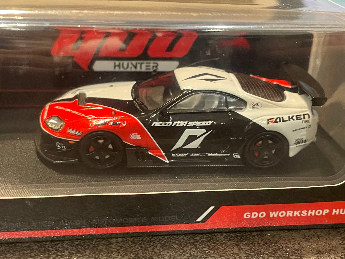 GDO Hunter x TM TIMEMICRO 1/64 SUPRA A80Z Need for Speed DRIFT diecast model.