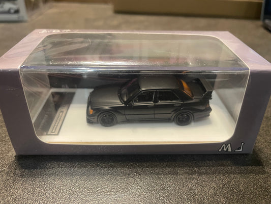 MJ - 1/64 Benz 190E diecast model car - Matte Black