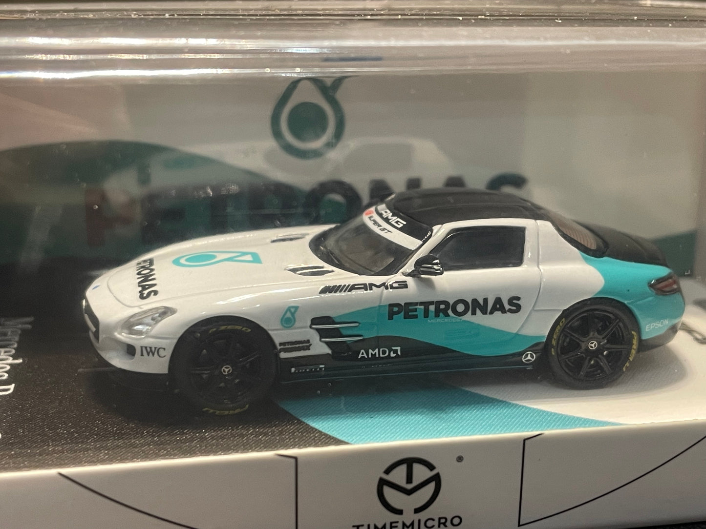 TimeMicro 1/64 - Mercedes-Benz SLS PETRONAS LIVERY diecast model