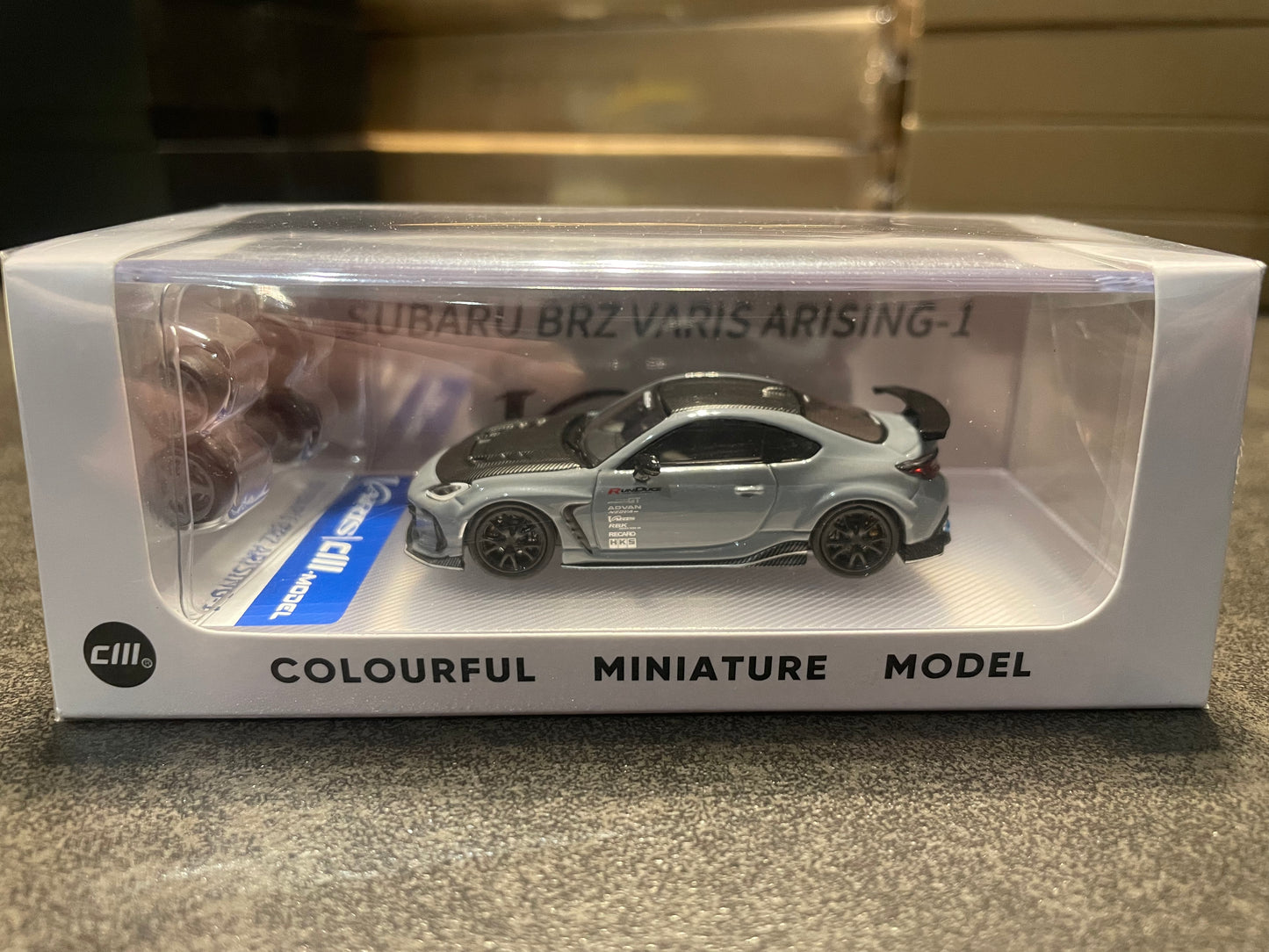 CM MODEL - 1/64 Subaru BRZ Varis BRZ ARISING DIECAST SCALE MODEL CAR - Gray