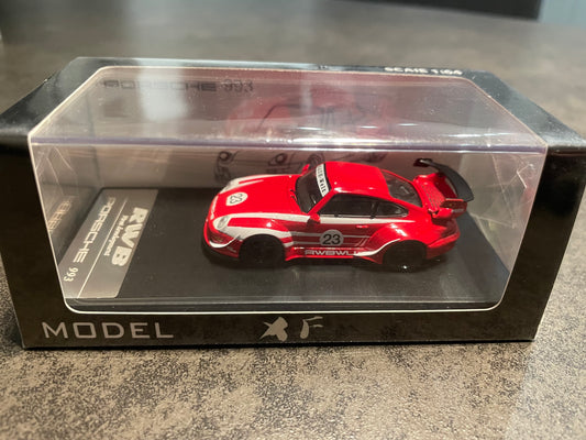 XF Model - 1/64 Porsche RWB993 diecast model - Red