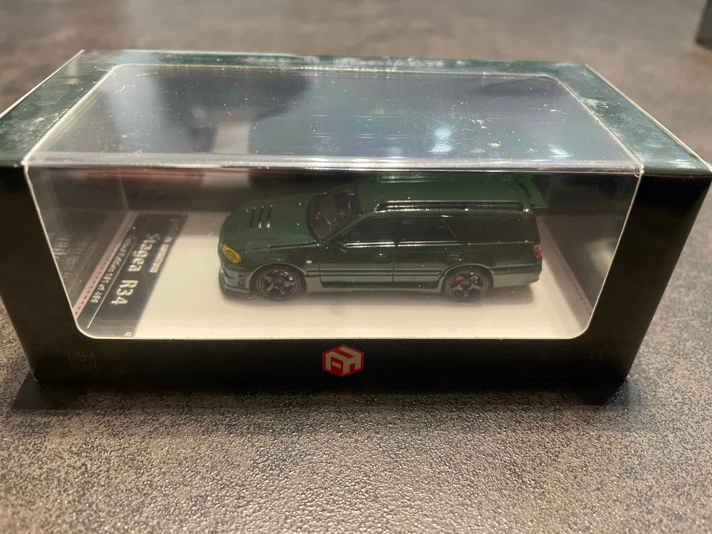 Focal Horizon FH - 1:64 Stagea 1st generation WC34, 260RS  modified version diecast model - Dark Green