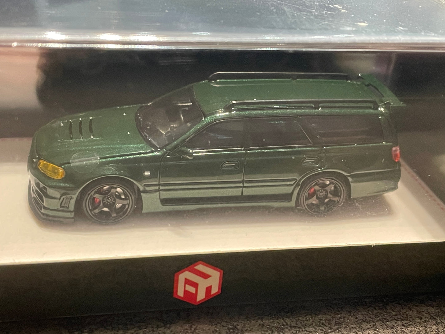 Focal Horizon FH - 1:64 Stagea 1st generation WC34, 260RS  modified version diecast model - Dark Green