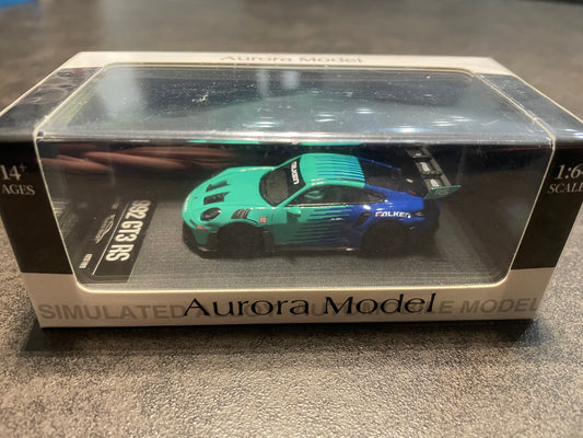 Aurora Model AM - 1:64 Porsche 992 GT3 RS diecast model - Falken