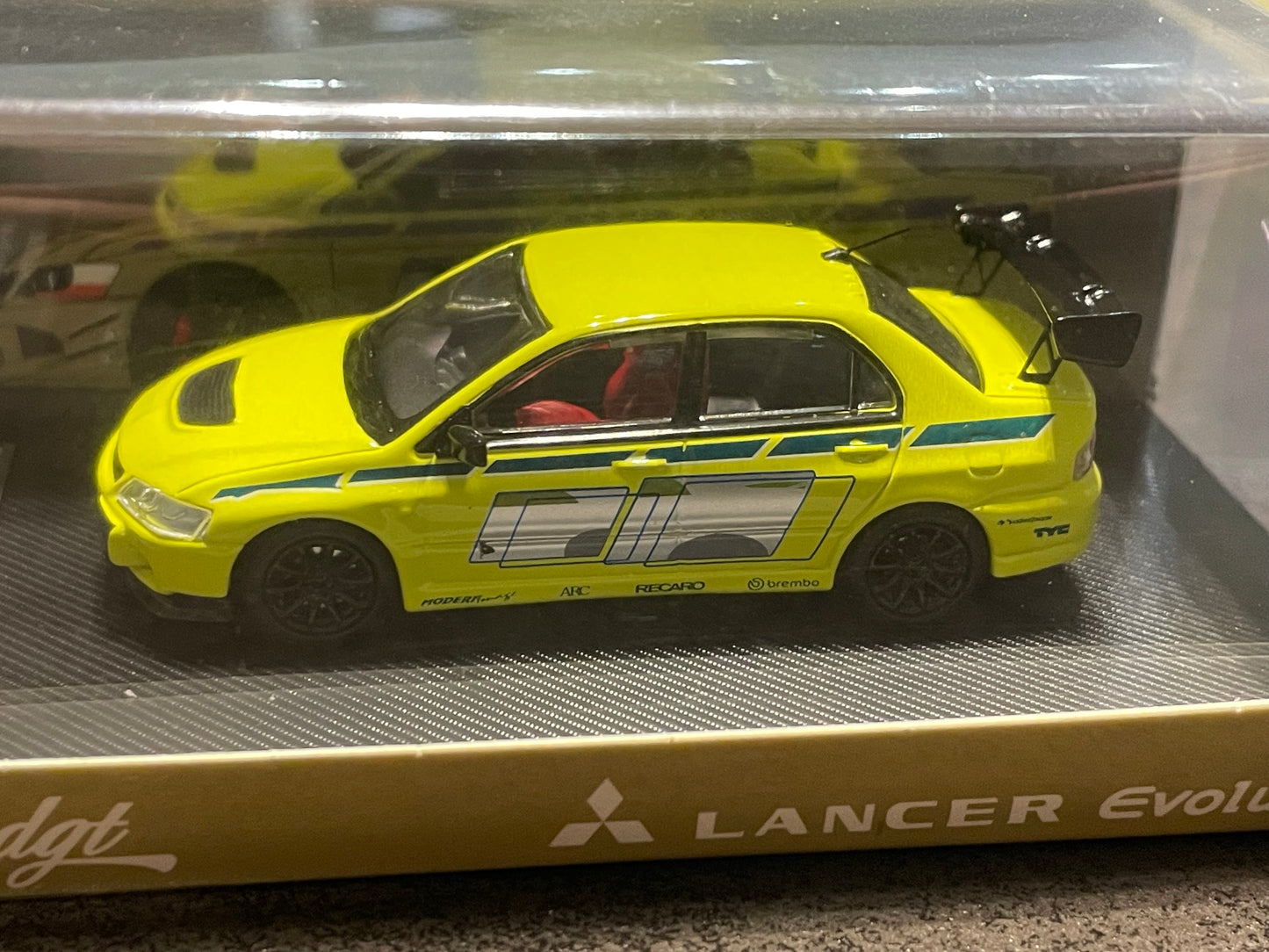 Speed GT - 1/64 Lancer Evolution EVO IX,movie Fast and Furious 2 Paul Mitsubishi livery green diecast model