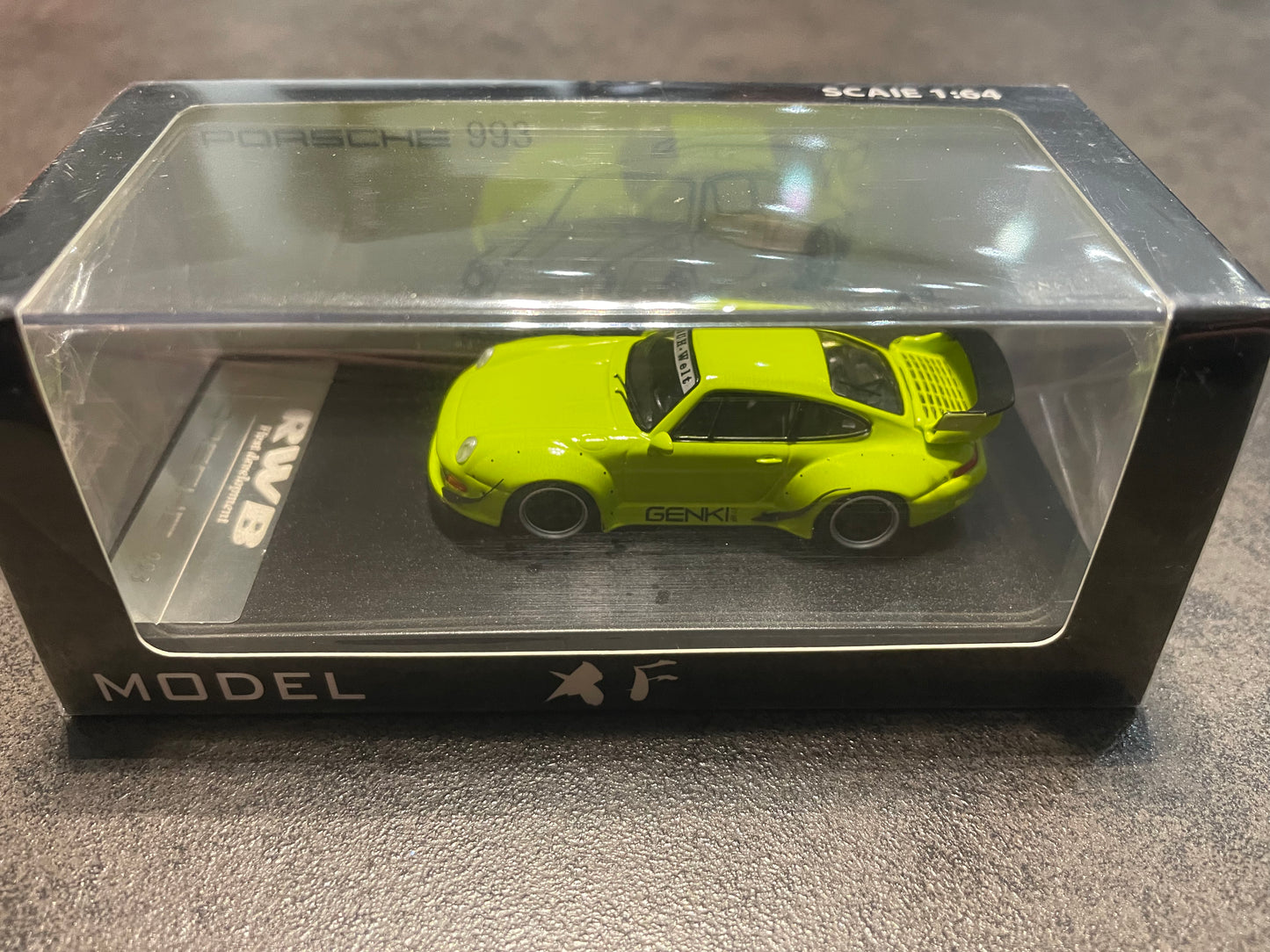 XF Model - 1/64 Porsche RWB993 diecast model - Green