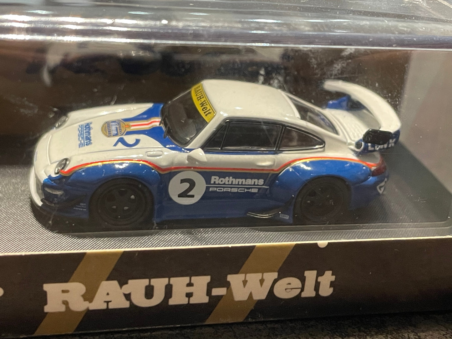 Star Model - 1:64 PORSCHE Rauh-Welt RWB993 GT wing diecast model - Rothmans LBWK #2 Ordinary