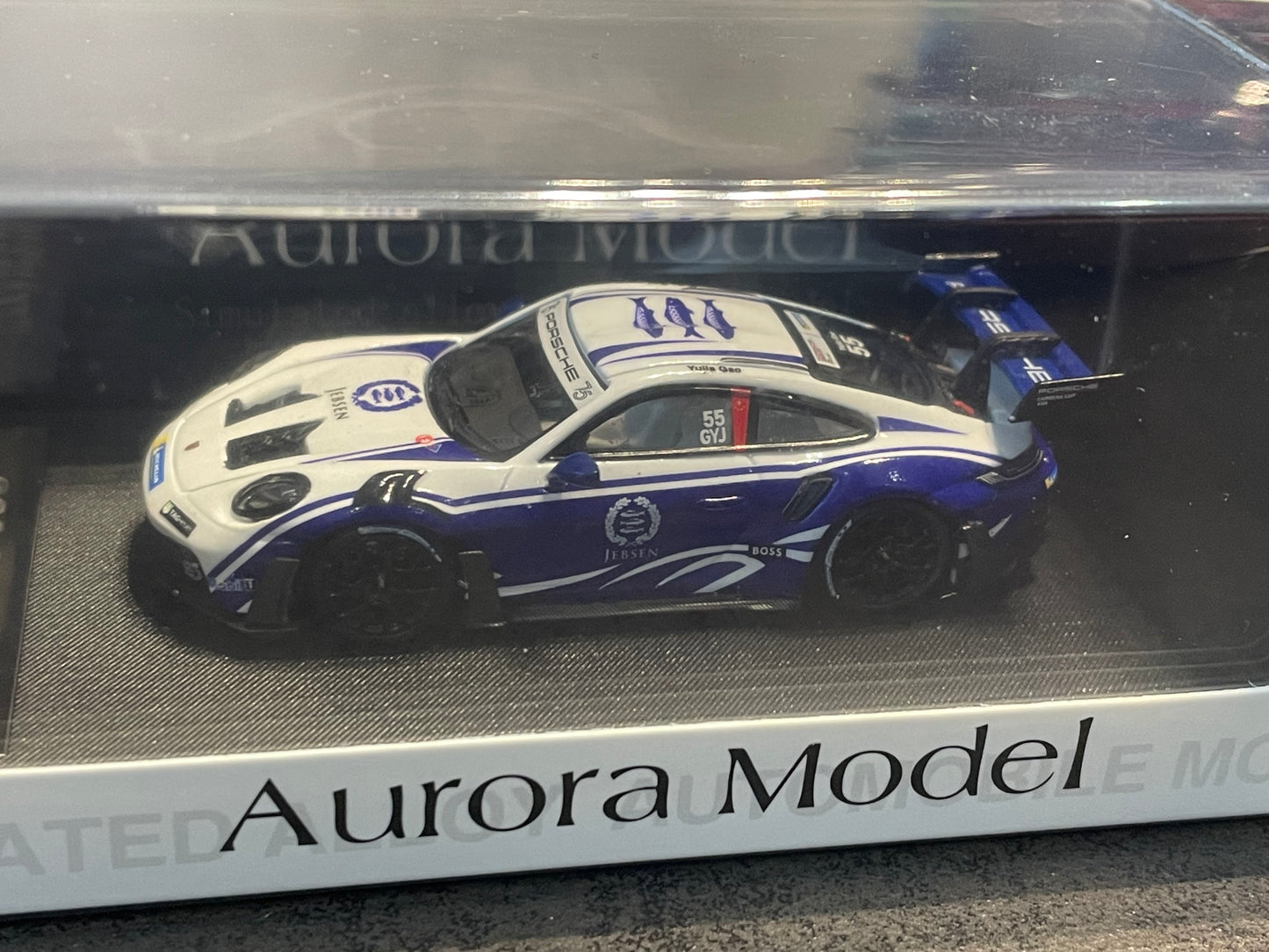 AM Aurora - 1/64 Porsche 992 GT3 RS diecast model - JEBSEN livery Ordinary