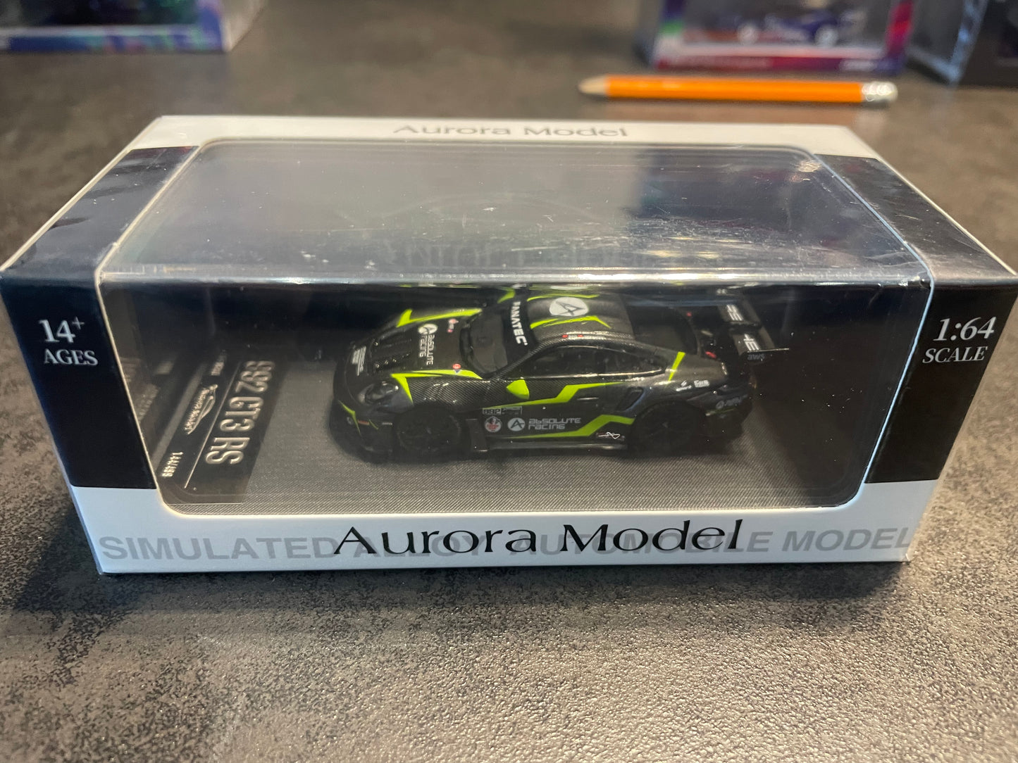 AM Aurora - 1/64 Porsche 992 GT3 RS diecast model - AbsoluteRacing livery Ordinary