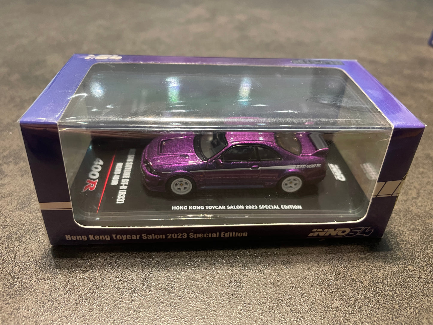 INNO 64 - 1:64 NISSAN SKYLINE GT-R (R33) NISMO 400R Midnight Purple II - Hong Kong Salon 2023 Special Edition - MODEL CAR UKMODEL CAR#INNO64##TARMAC##diecast_model#