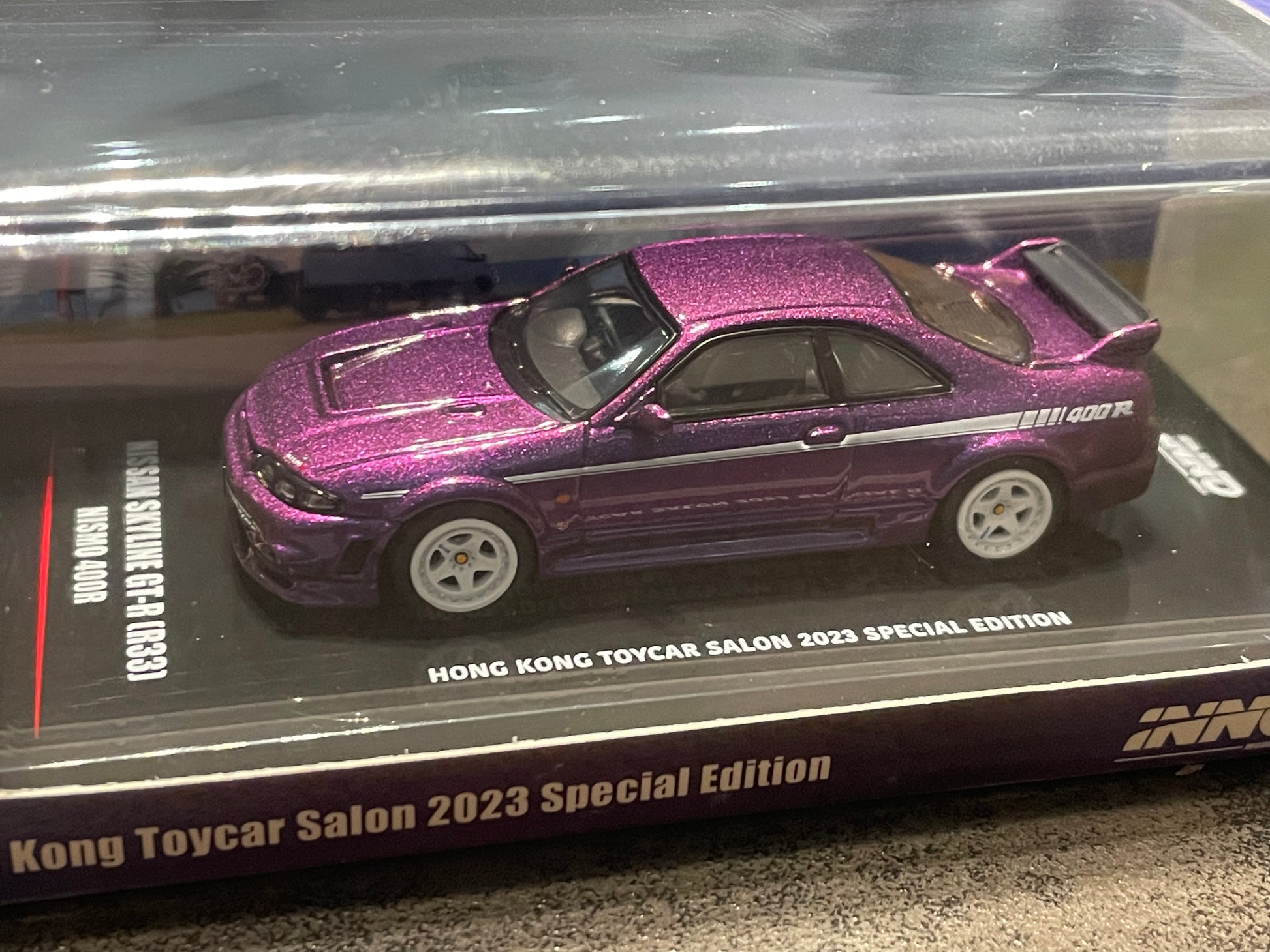 INNO 64 - 1:64 NISSAN SKYLINE GT-R (R33) NISMO 400R Midnight Purple II - Hong Kong Salon 2023 Special Edition - MODEL CAR UKMODEL CAR#INNO64##TARMAC##diecast_model#