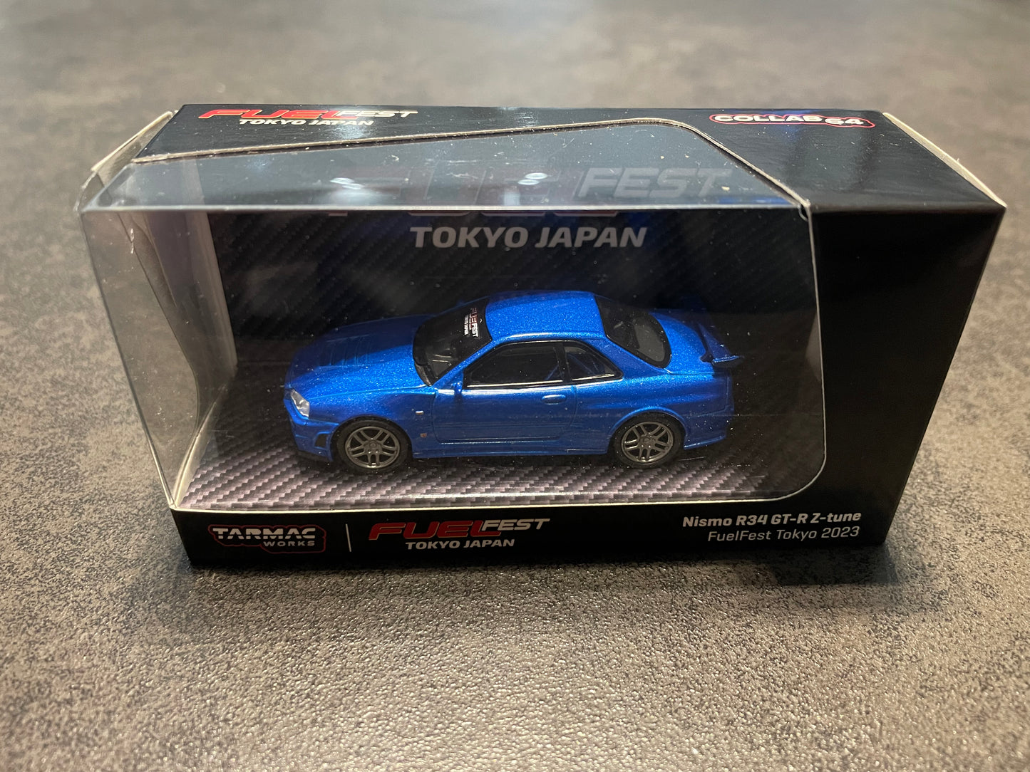 Schuco X Tarmac Works 1/64 Nismo R34 GT-R Z-tune FuelFest Tokyo 2023 - COLLAB64 - MODEL CAR UKMODEL CAR#INNO64##TARMAC##diecast_model#