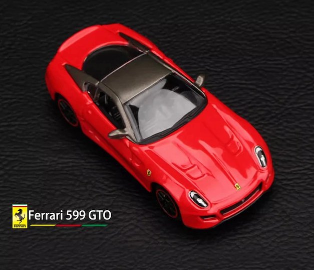 Bburago - 1:64 Ferrari 599 GTO Race & Play Diecast Metal Model Car - MODEL CARS UKMODEL CAR#INNO64##TARMAC##diecast_model#