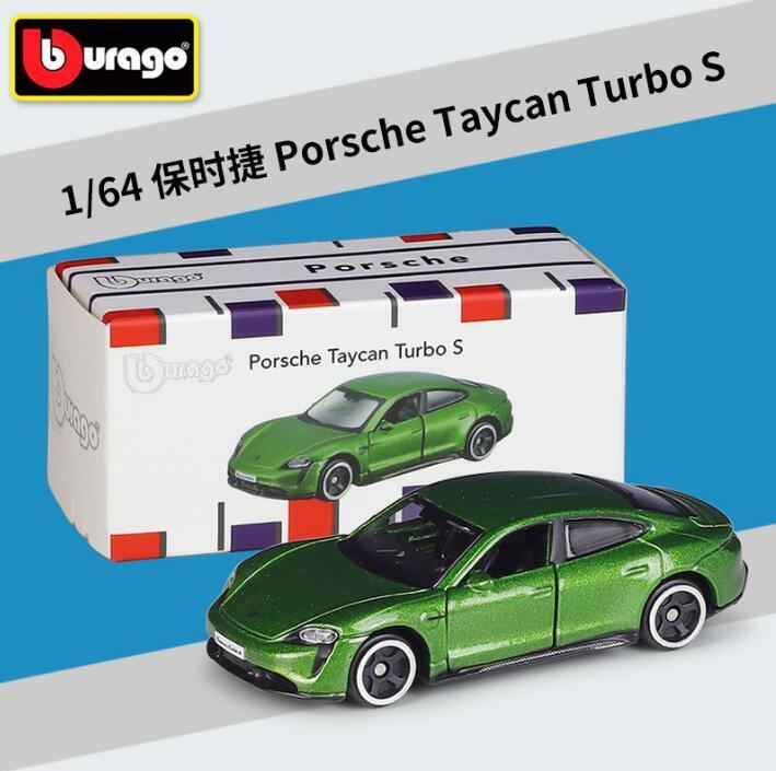 Bburago - 1:64 Porsche Taycan Turbo S Diecast Metal Model Car - MODEL CARS UKMODEL CAR#INNO64##TARMAC##diecast_model#