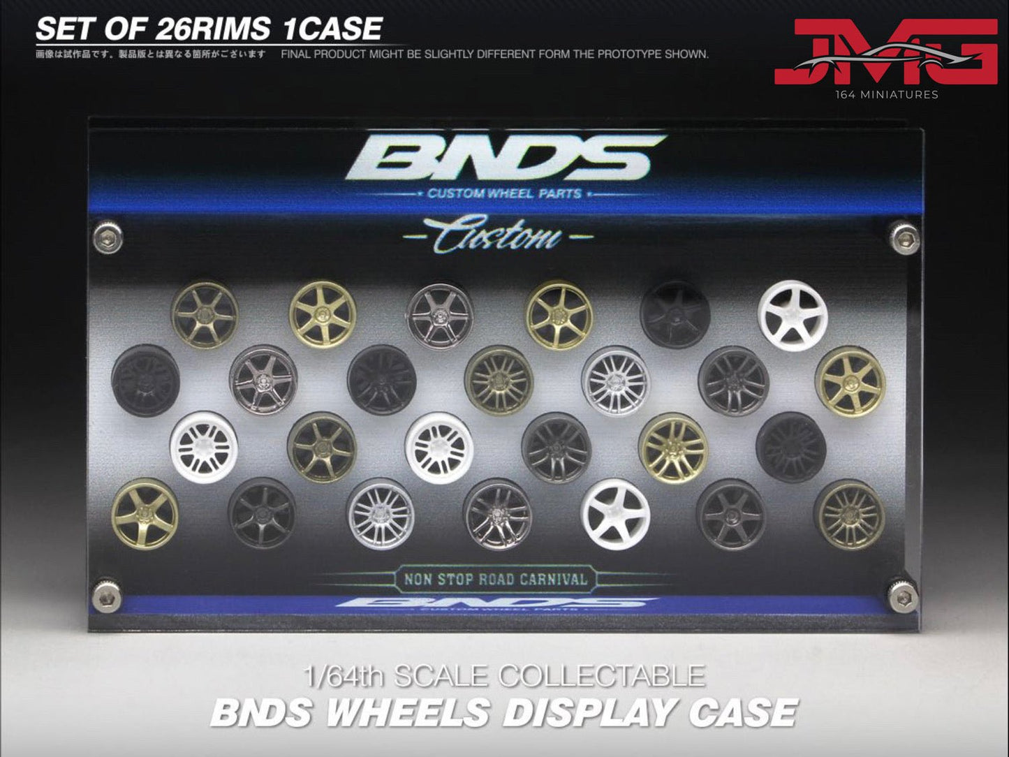 BNDS - 1/64 WHEELS DISPLAY CASE - MODEL CAR UKDecoration#INNO64##TARMAC##diecast_model#