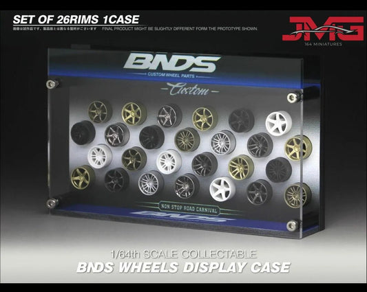 BNDS - 1/64 WHEELS DISPLAY CASE - MODEL CAR UKDecoration#INNO64##TARMAC##diecast_model#