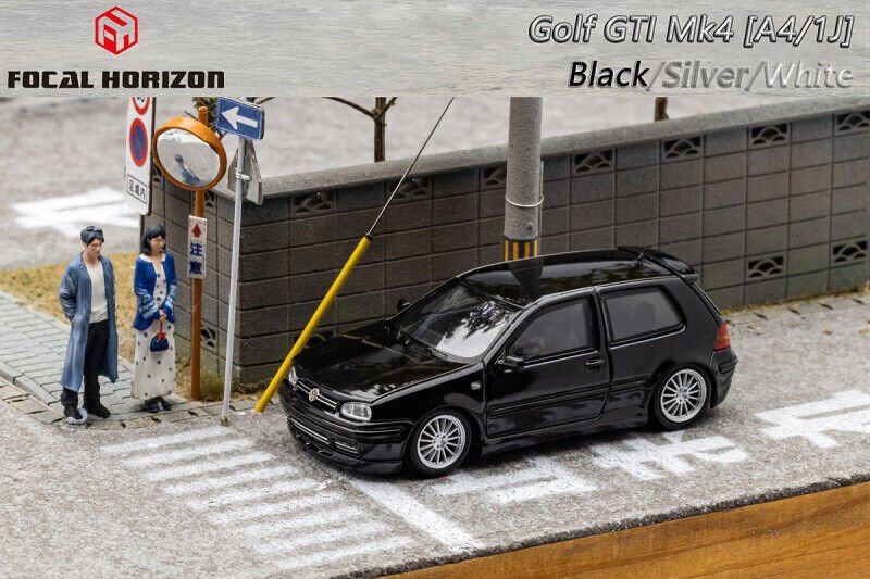 Focal Horizon FH - 1:64 Golf GTI Mk4 Diecast Model Car - BLACK - MODEL CARS UKMODEL CAR#INNO64##TARMAC##diecast_model#