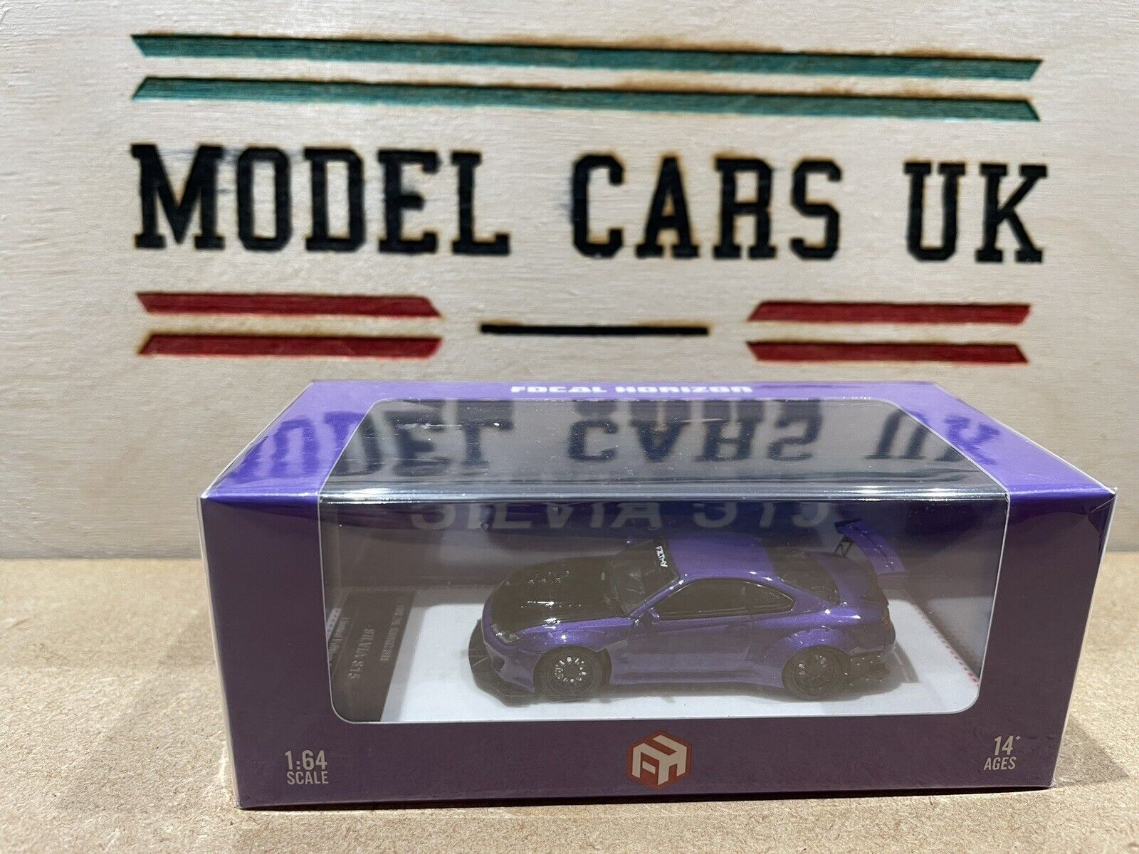 Focal Horizon FH 1:64 Nissan S15 Silvia Pandem Rocket Bunny High Wing - Purple - MODEL CAR UKMODEL CAR#INNO64##TARMAC##diecast_model#