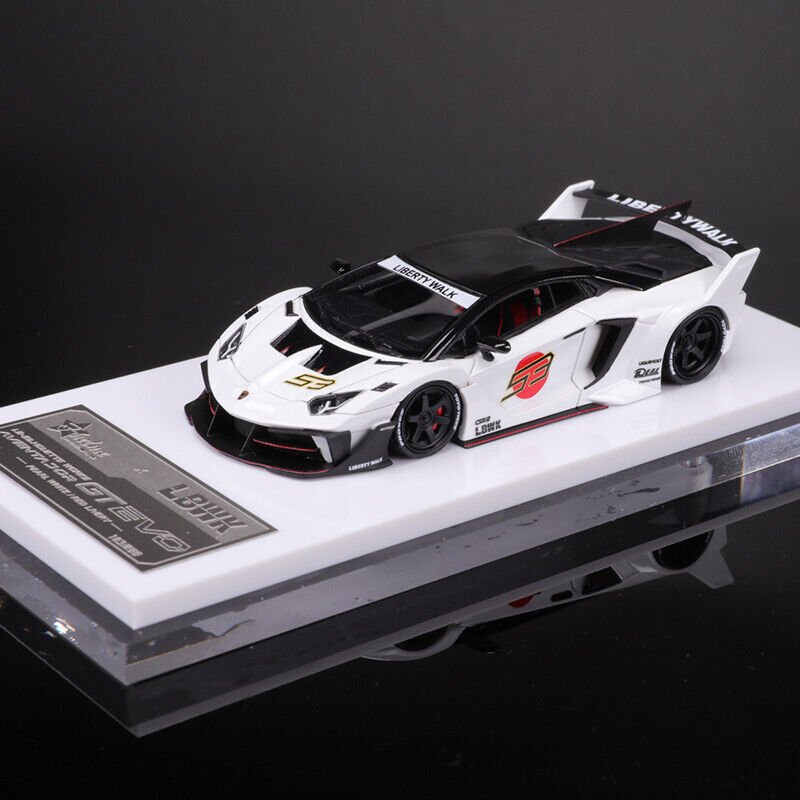 FUELME - 1/64 Lamborghini LBWK AVENTADOR GT LP700 (LIMITED 299) - PEARL WHITE/RED LIVERY - MODEL CAR UKMODEL CAR#INNO64##TARMAC##diecast_model#