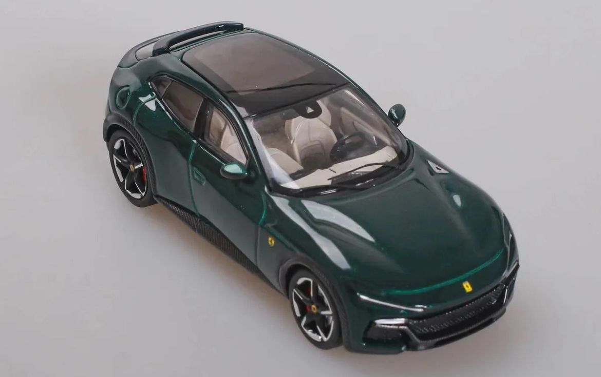 Funny Model - 1/64 FERRARI SUV DIECAST MODEL - British Green - MODEL CAR UKMODEL CAR#INNO64##TARMAC##diecast_model#