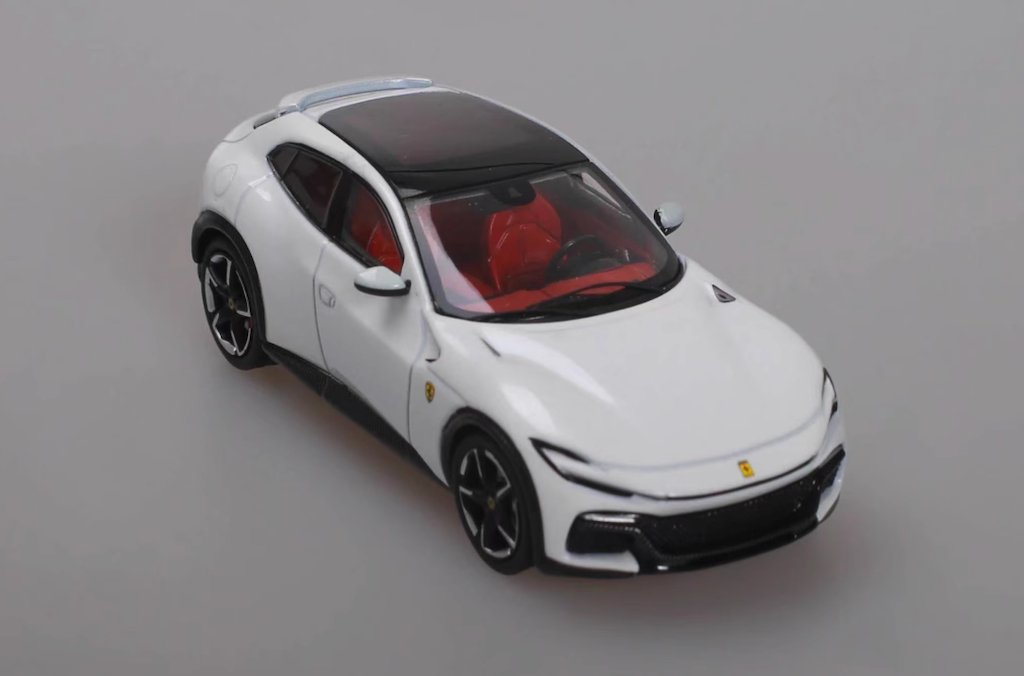 Funny Model - 1/64 FERRARI SUV DIECAST MODEL - Pearl White - MODEL CAR UKMODEL CAR#INNO64##TARMAC##diecast_model#