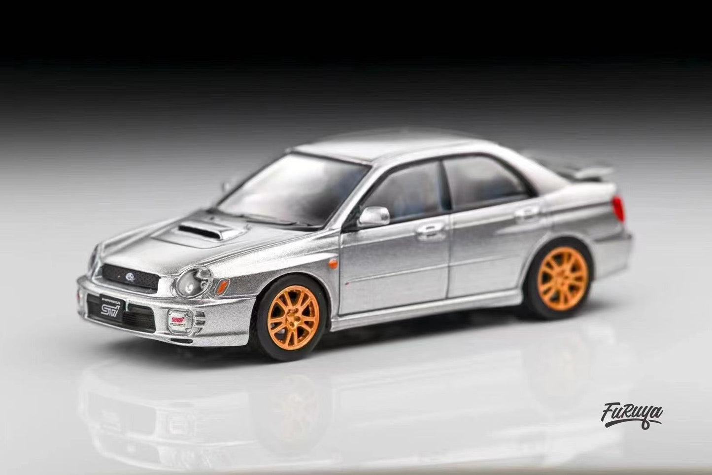 Furuya 1/64 - SUBRARU Impreza WRX STi 7th generations diecast model - GD Sedan version - Silver Grey - MODEL CARS UKMODEL CAR#INNO64##TARMAC##diecast_model#