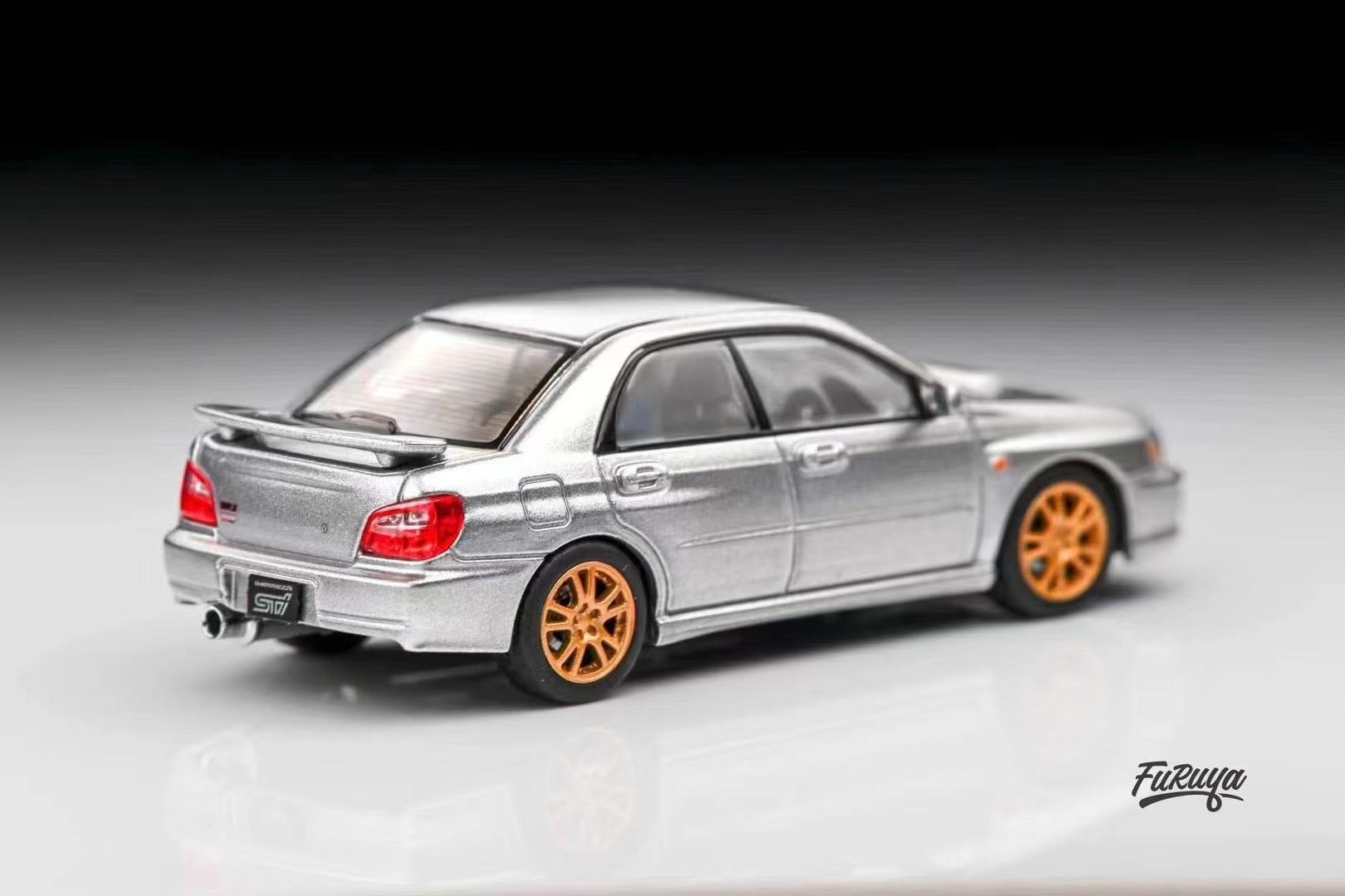 Furuya 1/64 - SUBRARU Impreza WRX STi 7th generations diecast model - GD Sedan version - Silver Grey - MODEL CARS UKMODEL CAR#INNO64##TARMAC##diecast_model#