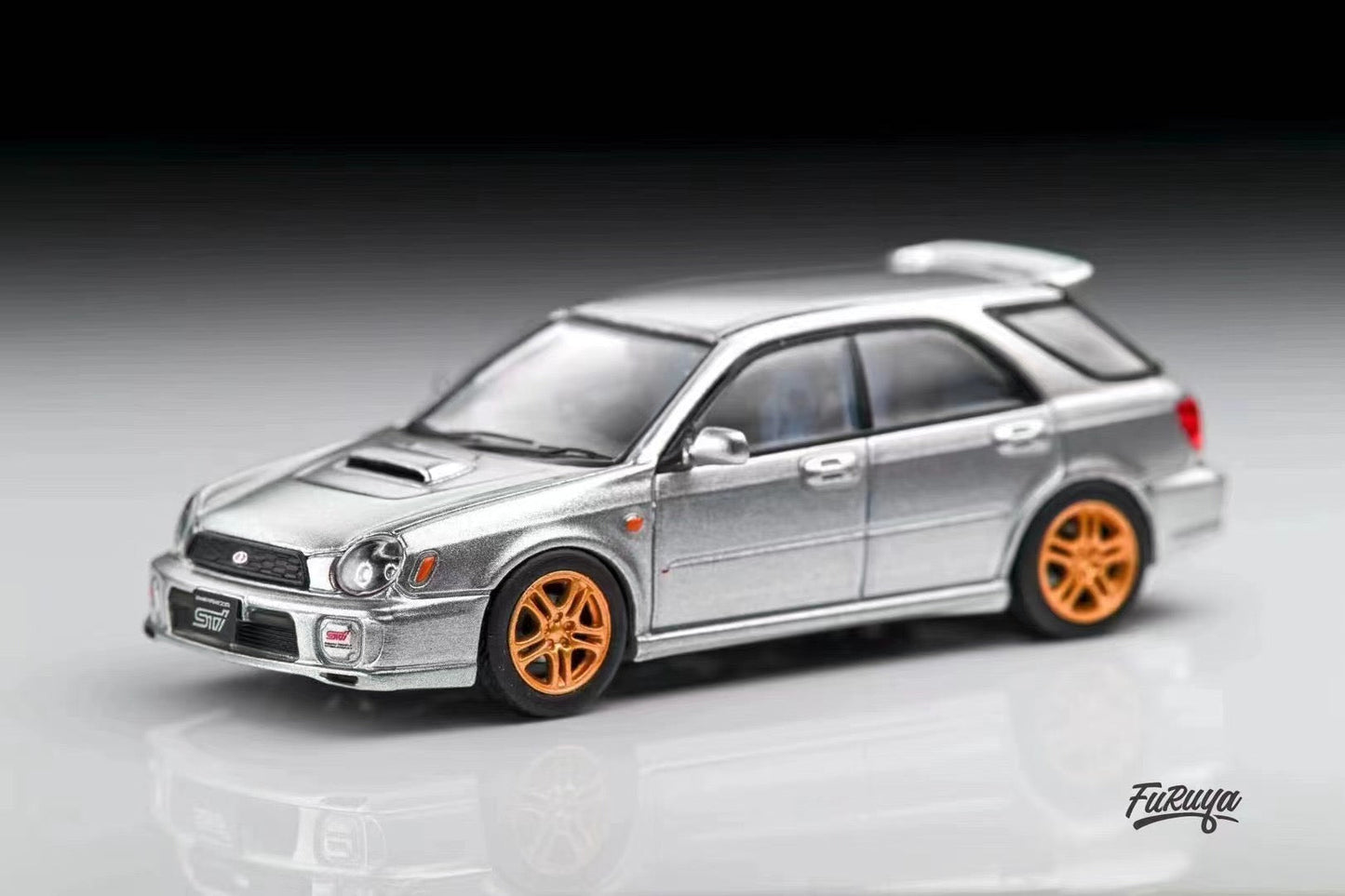 Furuya 1/64 - SUBRARU Impreza WRX STi 7th generations diecast model - GG Wagon version - Silver Grey - MODEL CARS UKMODEL CAR#INNO64##TARMAC##diecast_model#